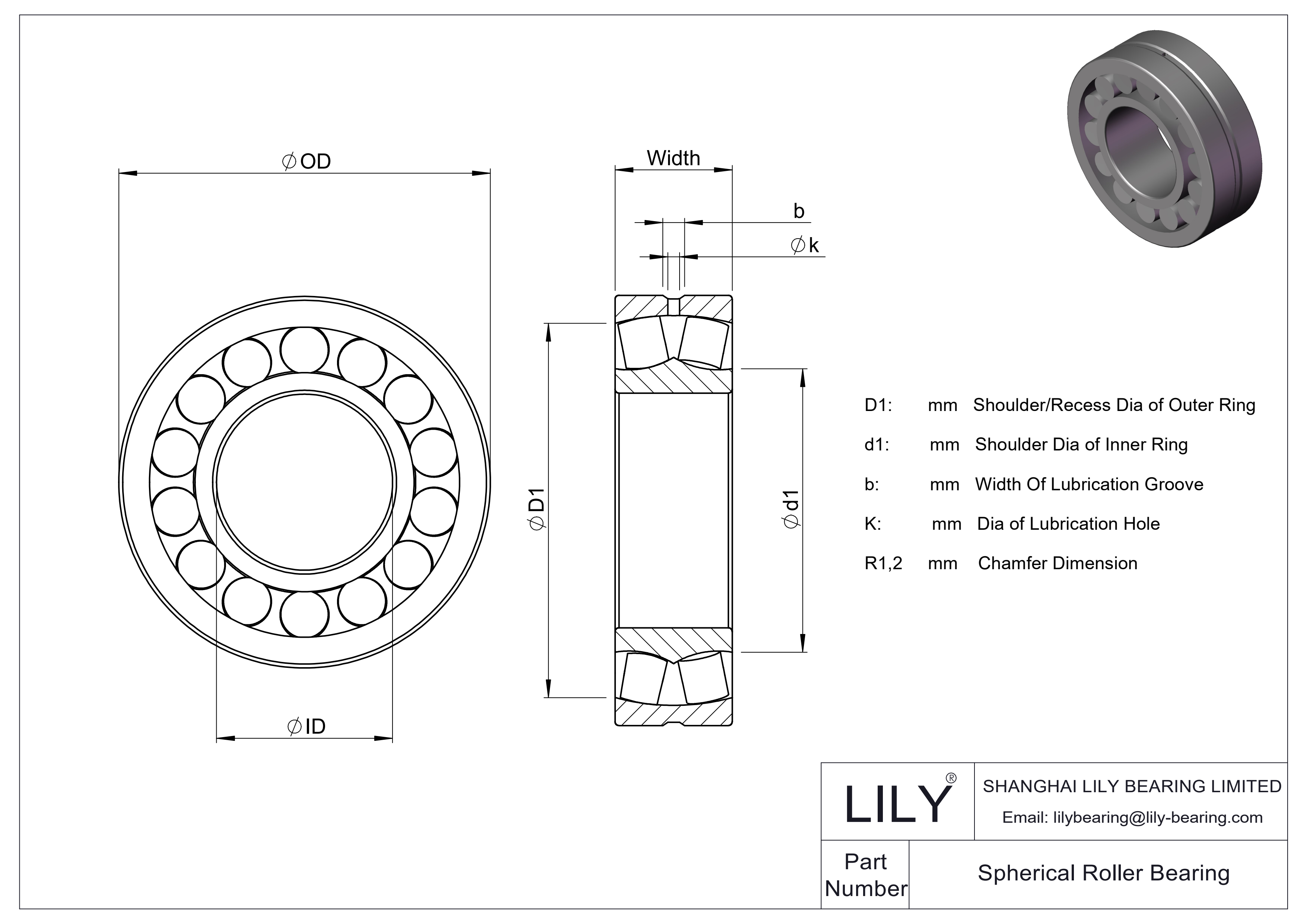 23032-E1A-XL-K-M Rodamientos FAG oscilantes de rodillos cad drawing